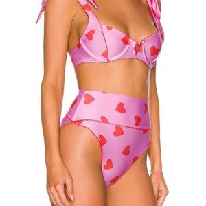 NWT Highway Bikini Bottom in Valentine Heart
BEACH RIOT Size Small